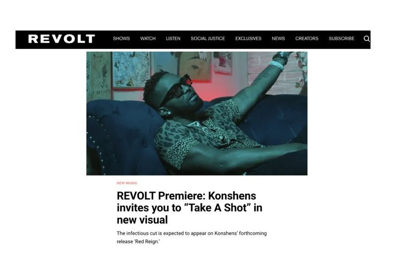 REVOLT coverage of Konshens, 2021
