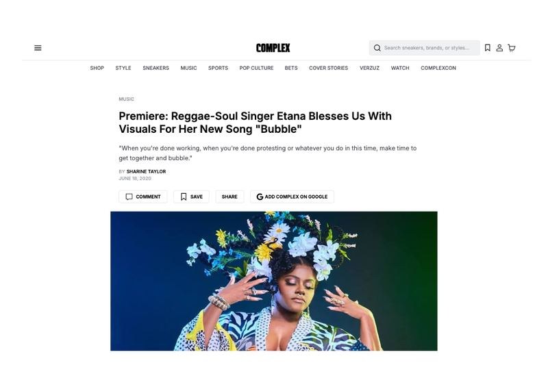 Complex coverage of Etana, 2020